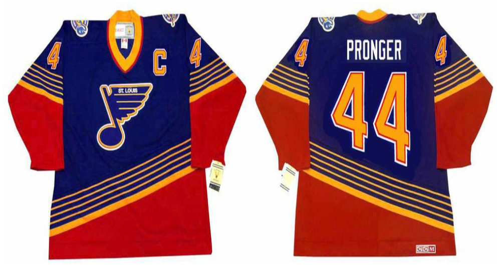2019 Men St.Louis Blues #44 Pronger blue style2 CCM NHL jerseys->st.louis blues->NHL Jersey